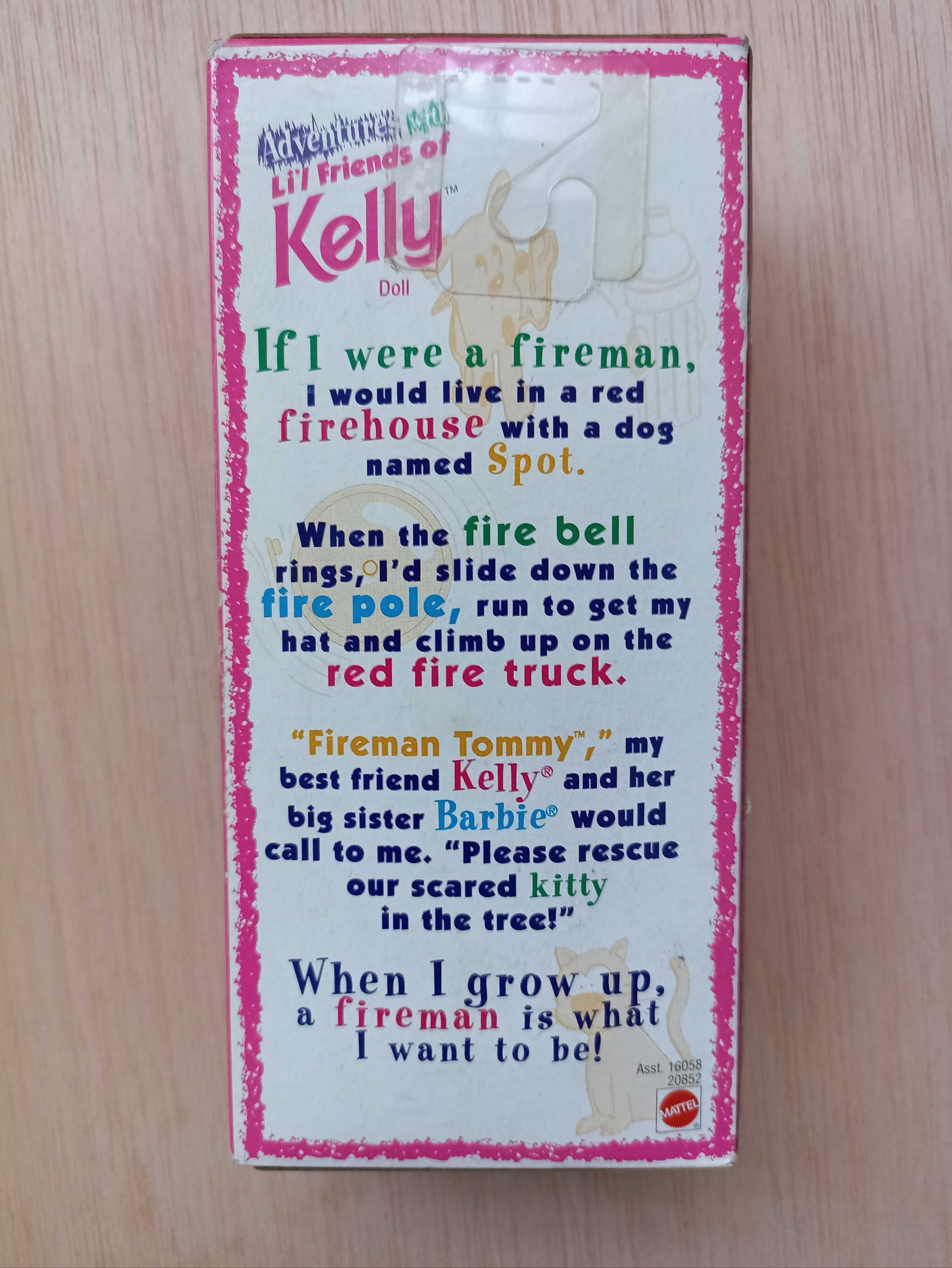 Barbie Tommy Fireman, amigo da Shelly ou Kelly