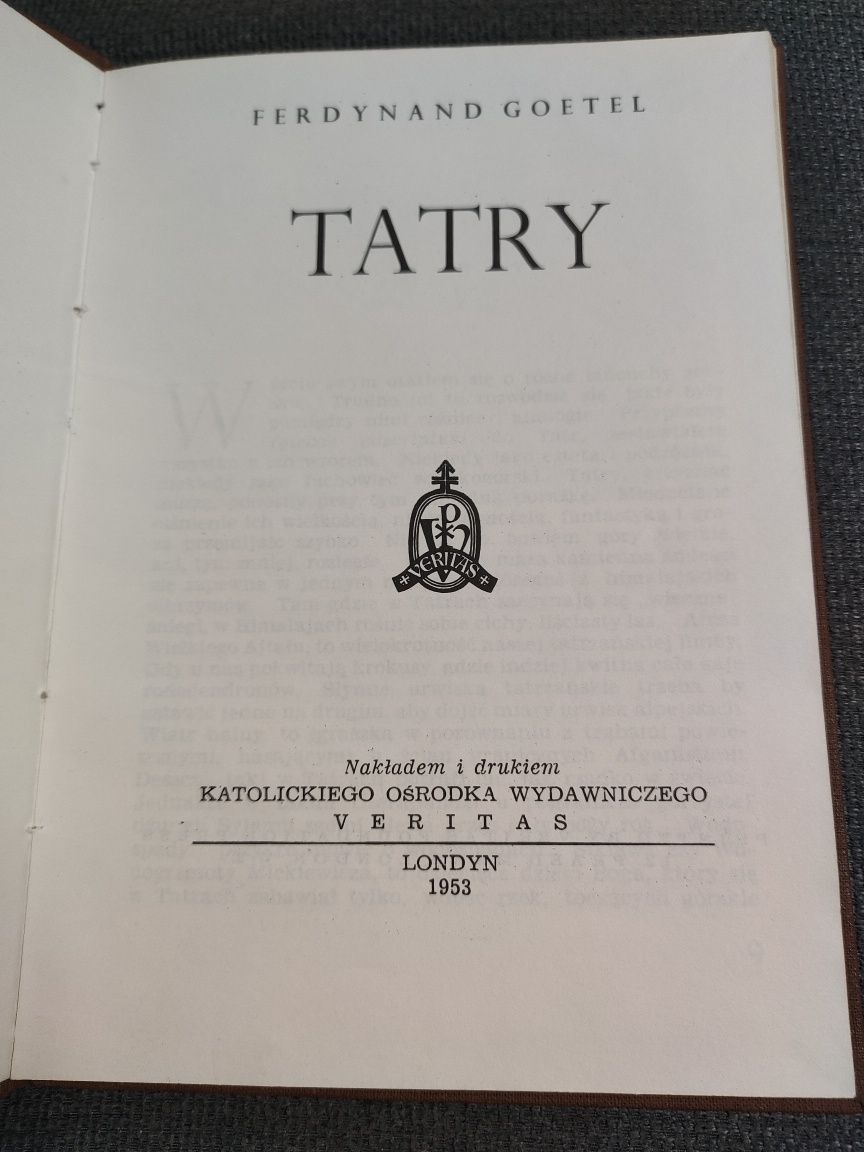 TATRY - Ferdynand Goetel książka