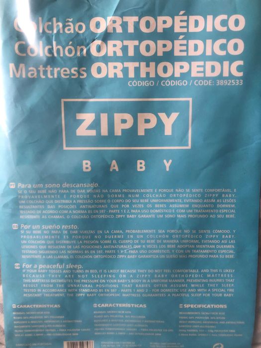 Colchão Ortopédico Zippy Baby