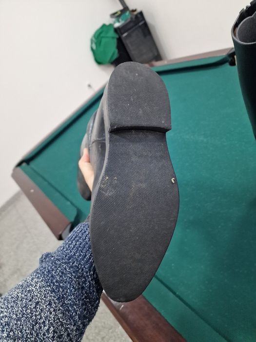 Bota de montar de cabedal