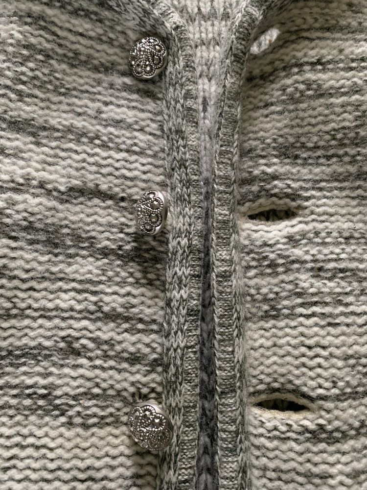 Żakiet -Sweter wełniany - cieply XL/XXL