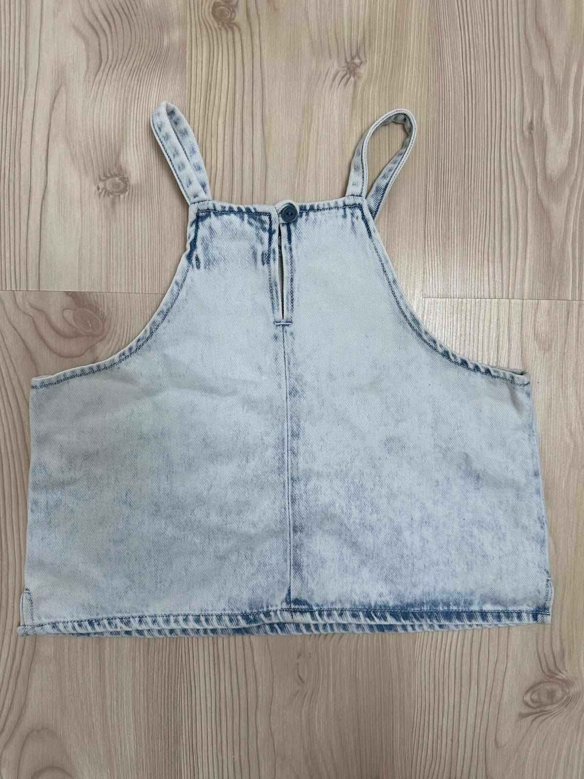 Top ZARA, rozmiar 164, 13-14 lat, jeansowy