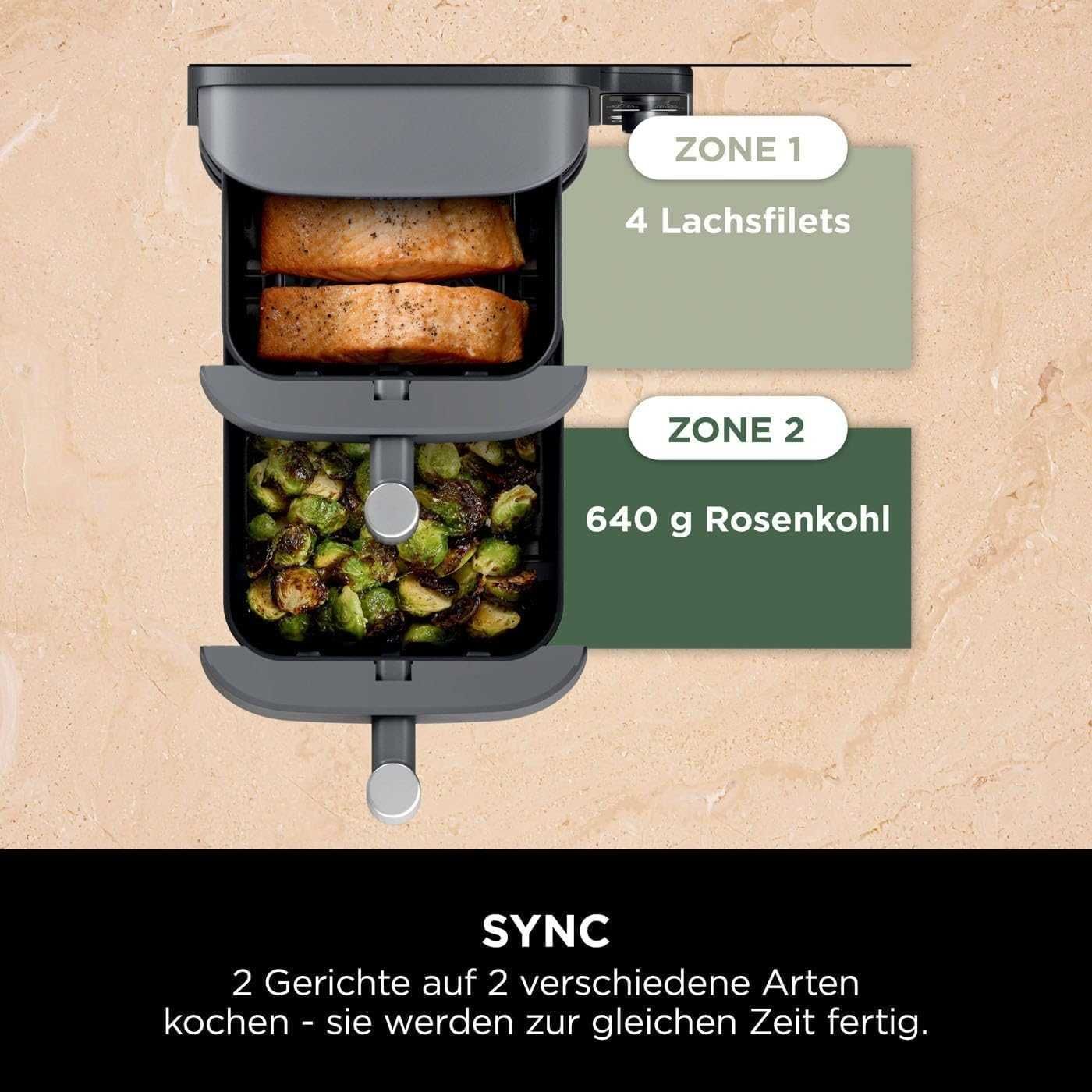 Frytkownica beztłuszczowa NINJA SL400EU XL 9,5L 2470 W dwie szuflady