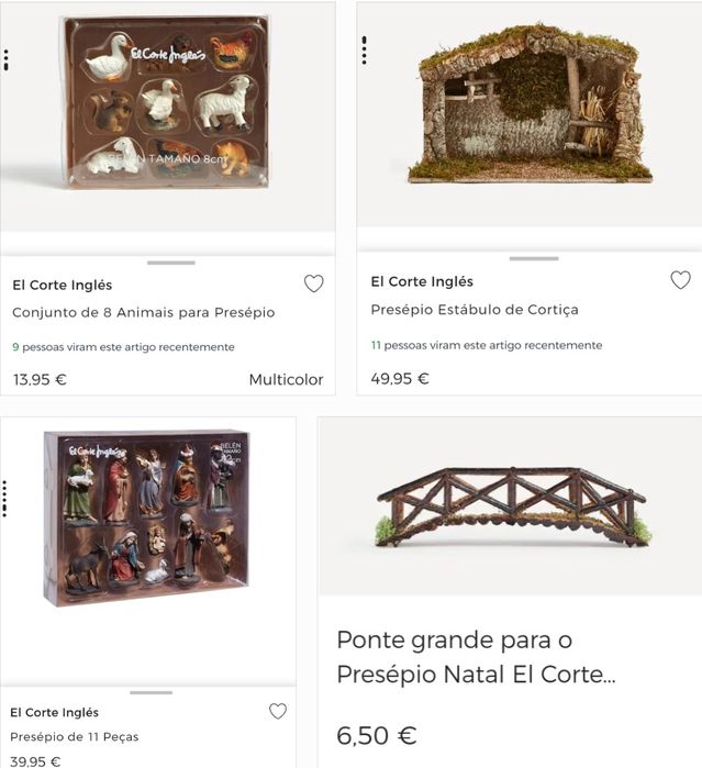 Presépio de natal com figuras
