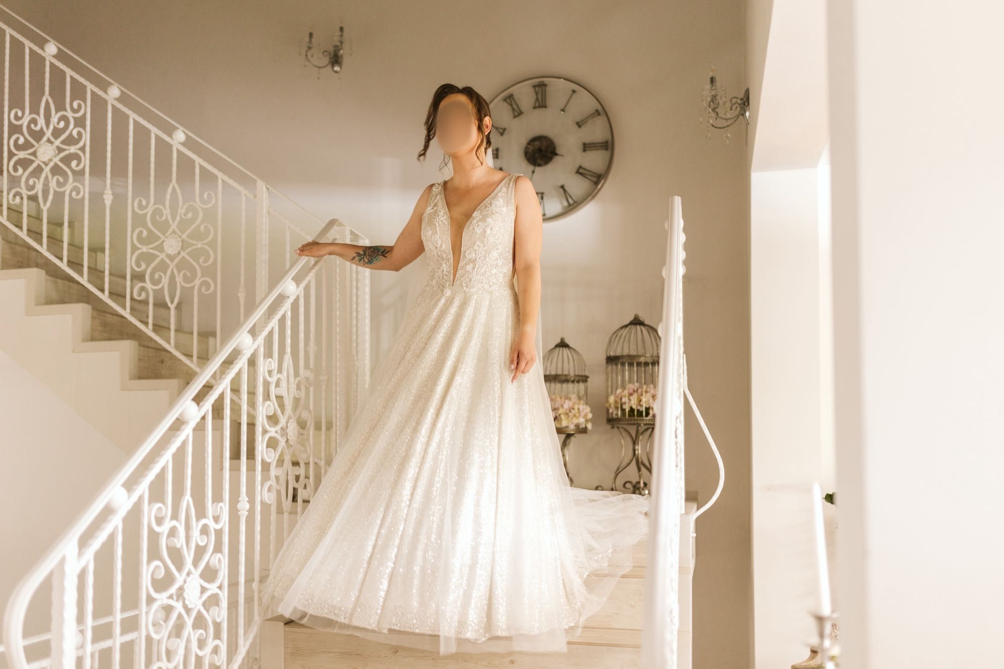 Piękna suknia ślubna - rozmiar M / 172cm