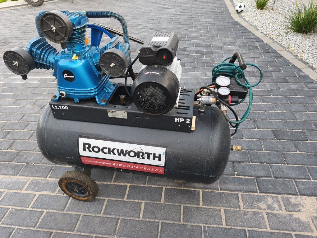 Sprężarka 3Tłokowa Rockworth 100l Kowal Moc 4km 10bar po dużymserwisie