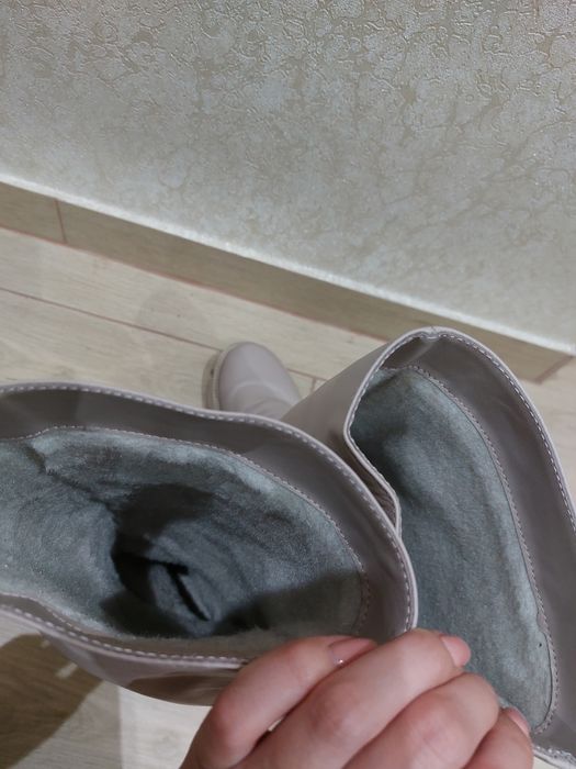 Зимові сапоги шкіряні