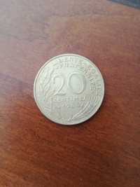 Moeda 20 centimes França