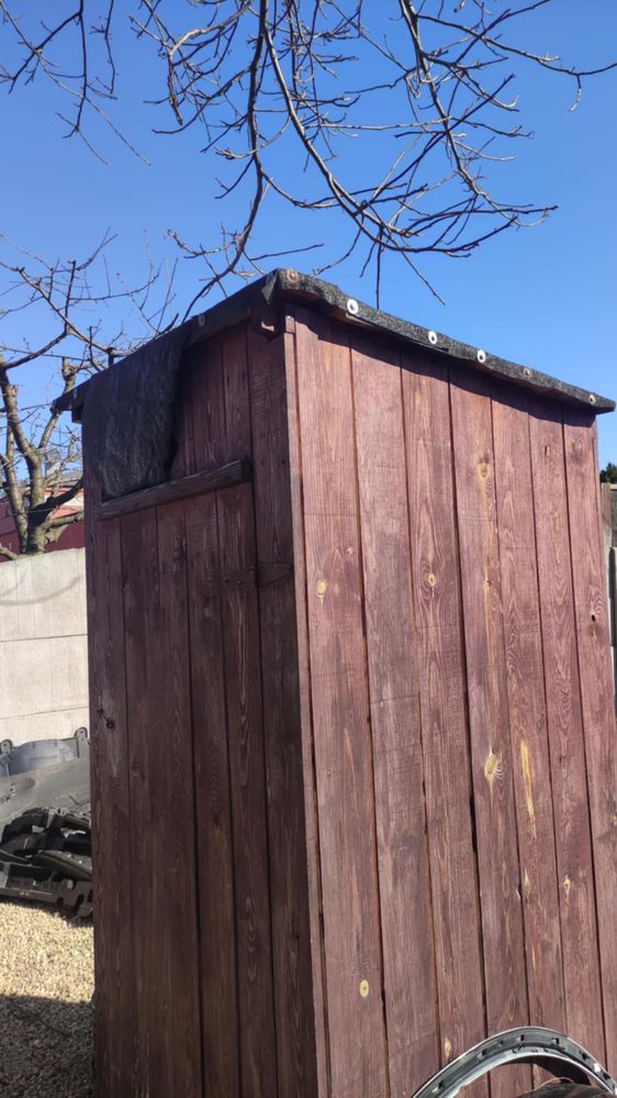 Wc drewniane toaleta