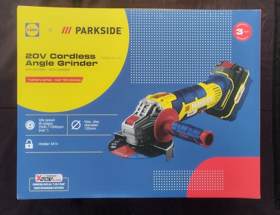 Rebarbadora a bateria Parkside 20v com bateria 4Ah