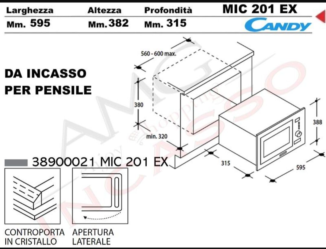 Mikrofala Candy MIC 201 EX