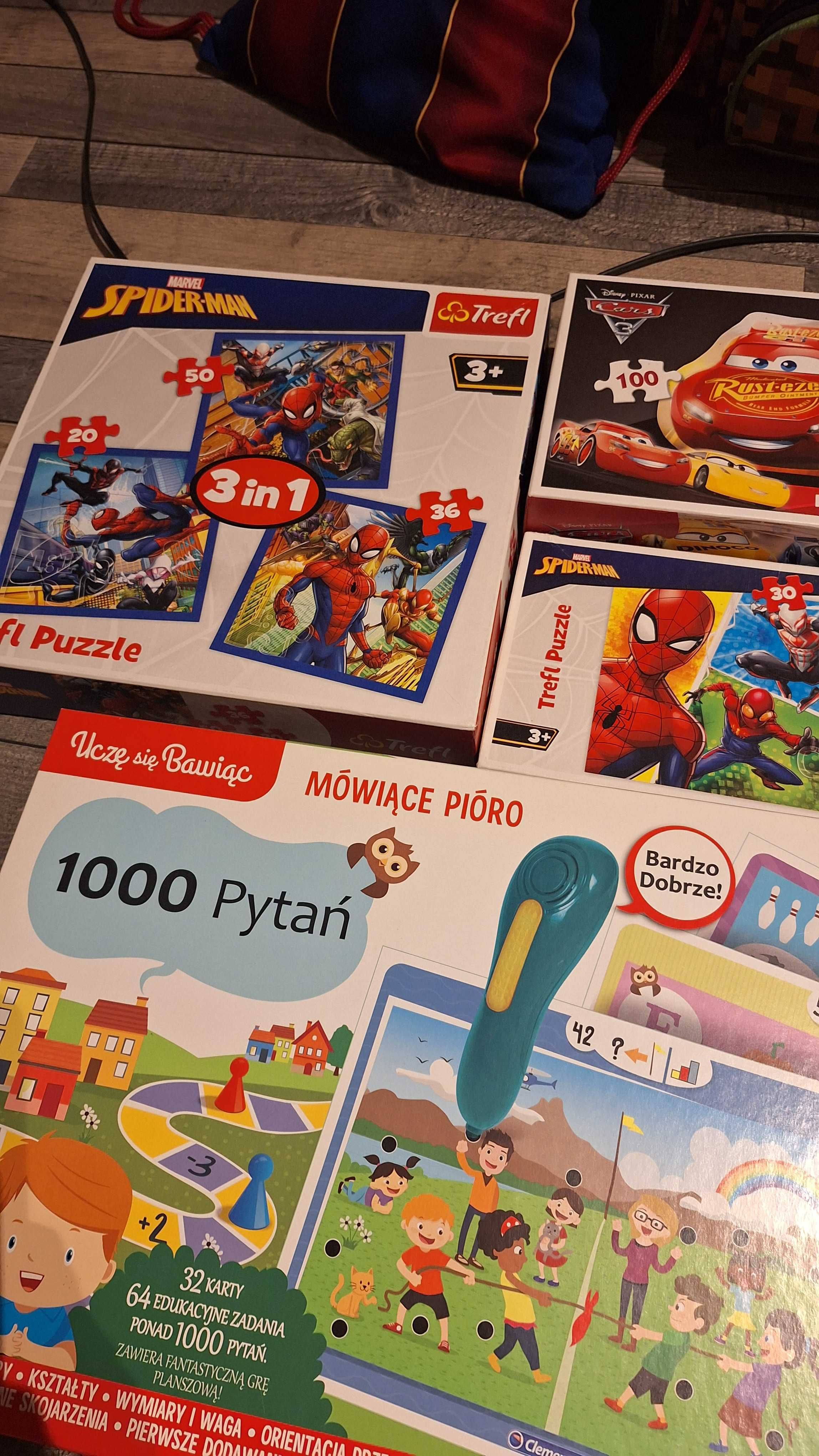 Gry i puzzle w bardzo dobrym stanie