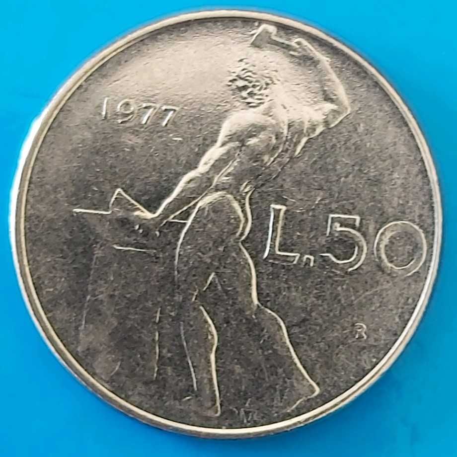 50 Liras de 1977, República Italiana