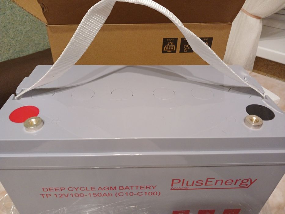 Акумулятор гелевий для резервного живлення,  12V AGM 150Ah 12v PlusEne