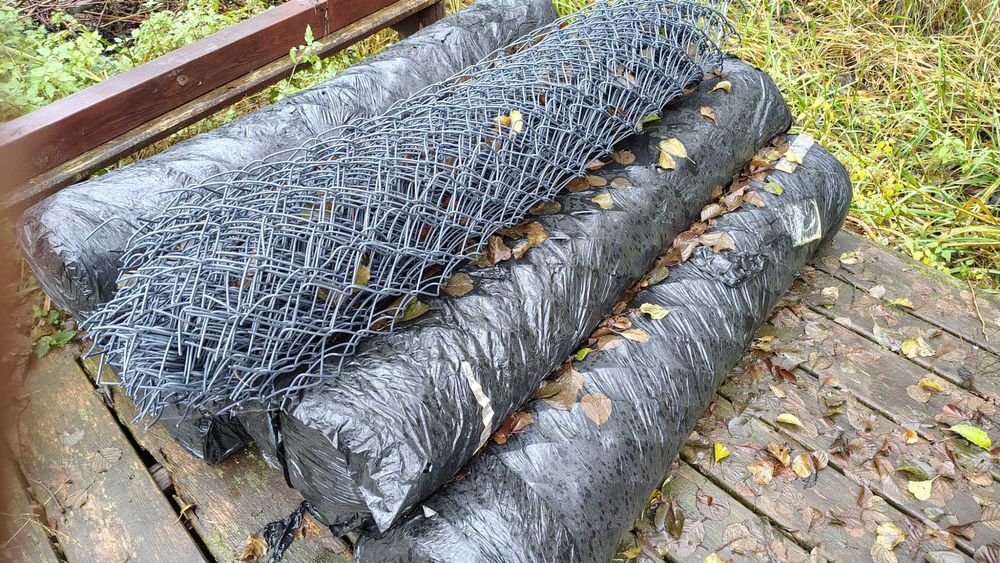 SIATKA Ogrodzeniowa 3.6mm 6,5x6,5cm 1,5m - 10mb POWLEKANA PCV GRAFIT