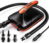 Elektryczna pompka Ruitx SUP 20PSI 12V DC 6 dysz Auto-off Cyfrowy LCD