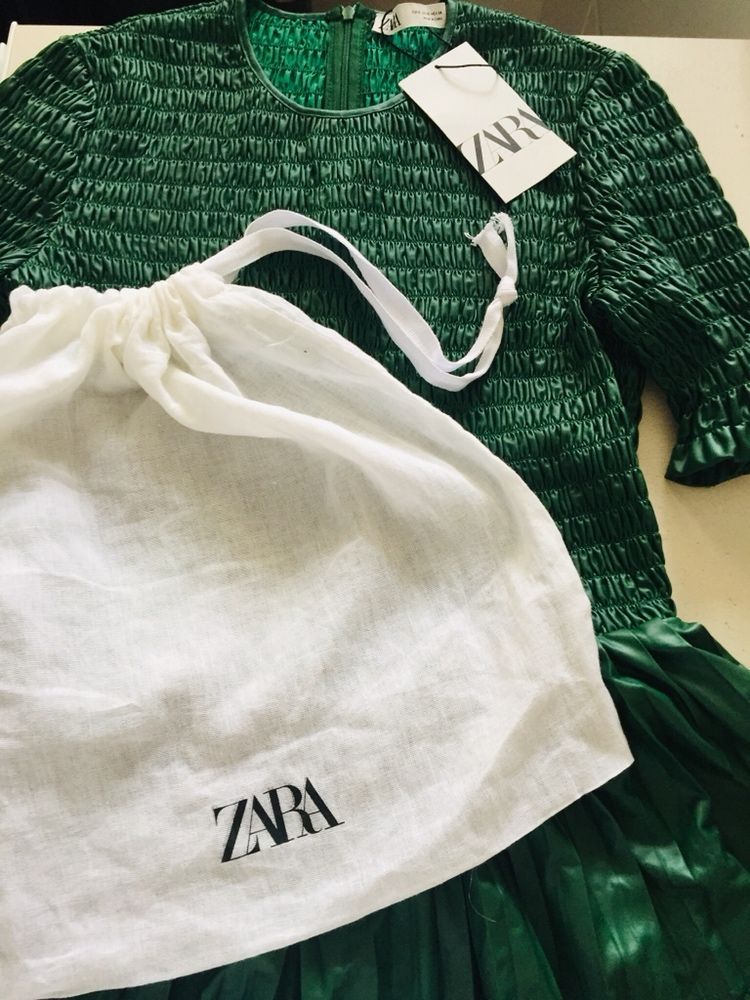 Zara nowa z metką bluzka  S  skóra eco