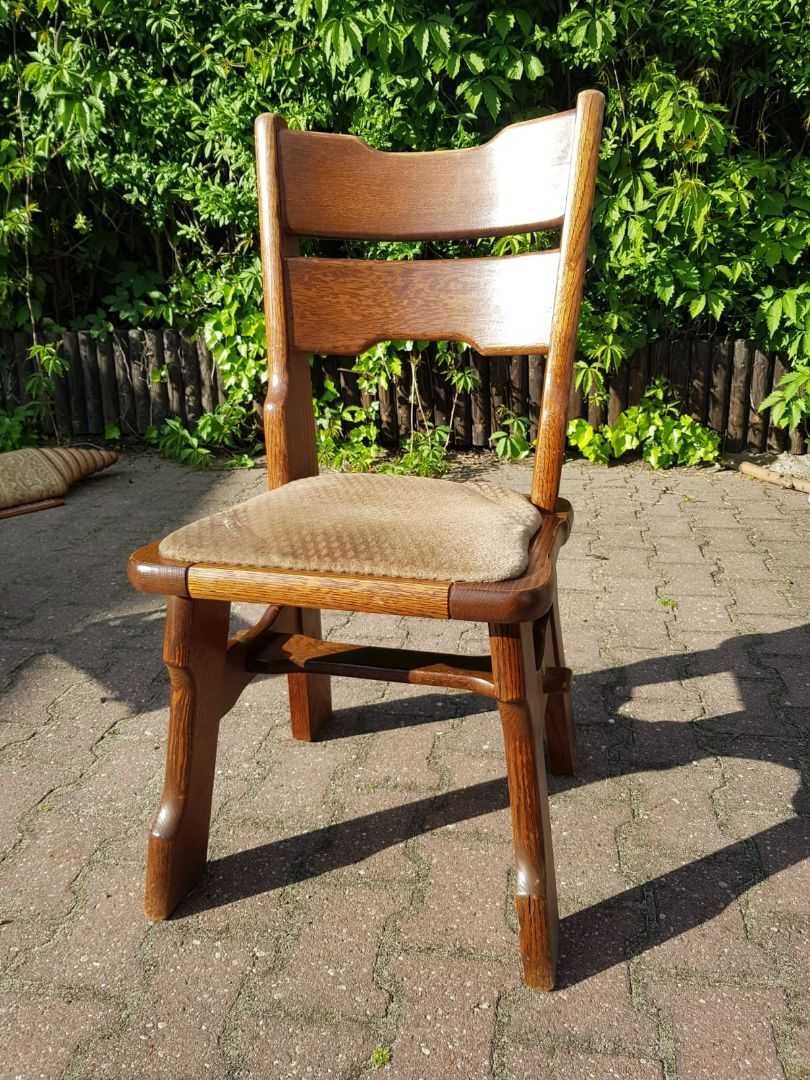 Krzesła drewniane, dębowe