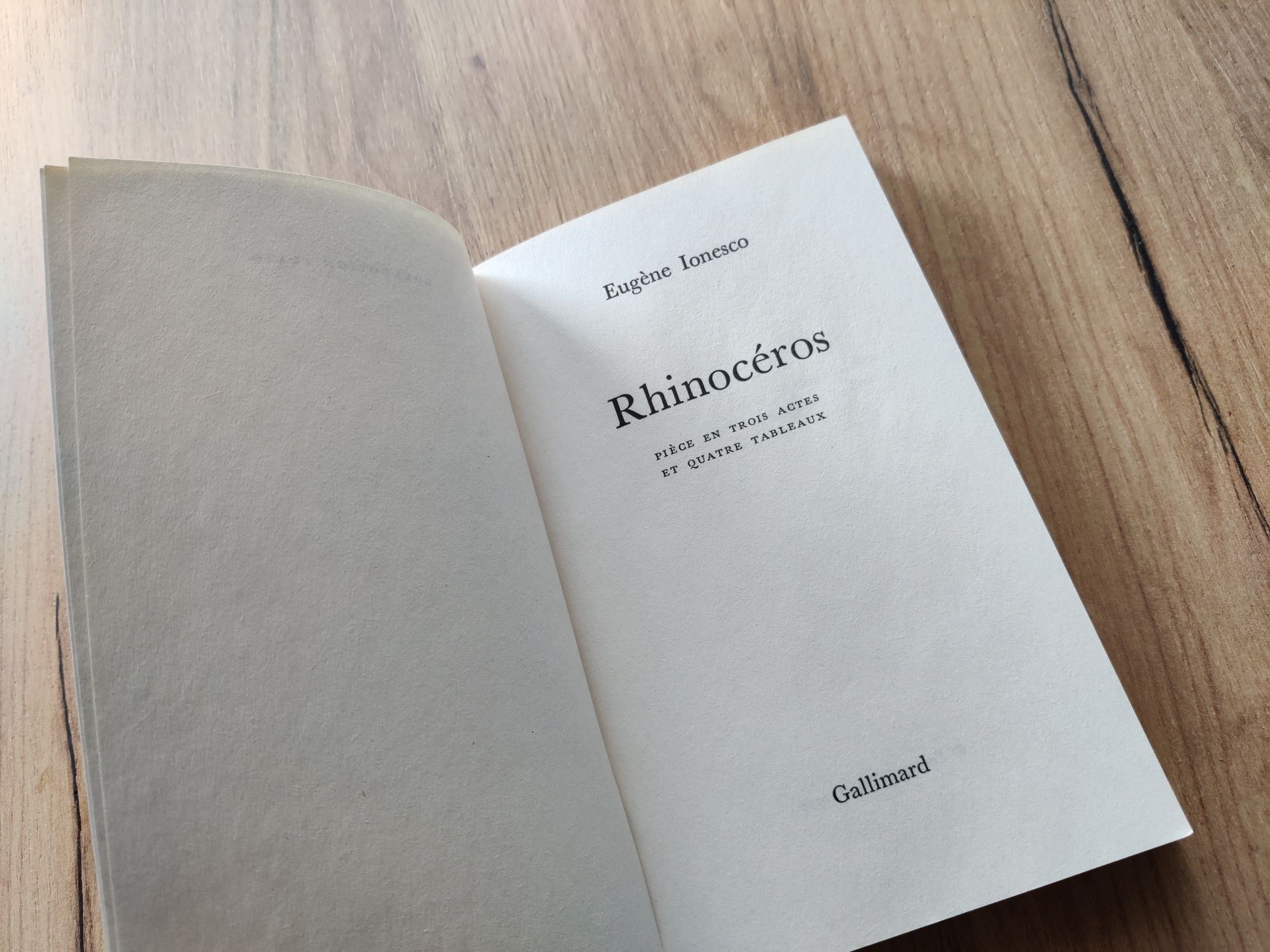 Rhinoceros - Eugene Ionesco - po francusku