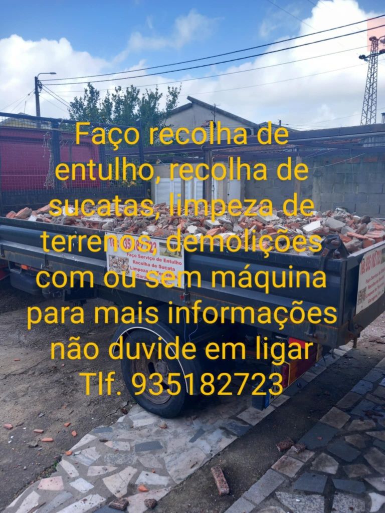 Faço recolha de entulho