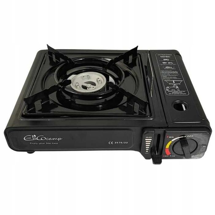 Газова портативна плита(на газовий балон+перехідний ElicoCamp BDZ-115B