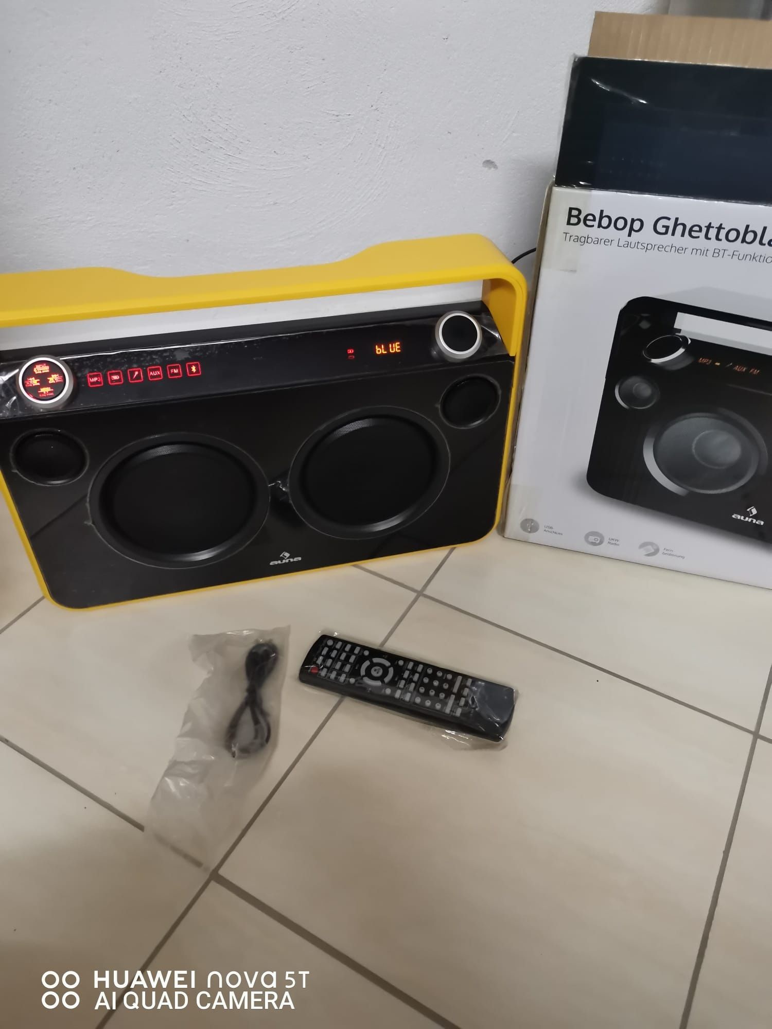 Boombox auna bebop usb/bluetooth radio jak nowy