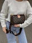 Жіноча сумка Louis Vuitton 3в1 Люкс кросбоді женская сумка клатч луи