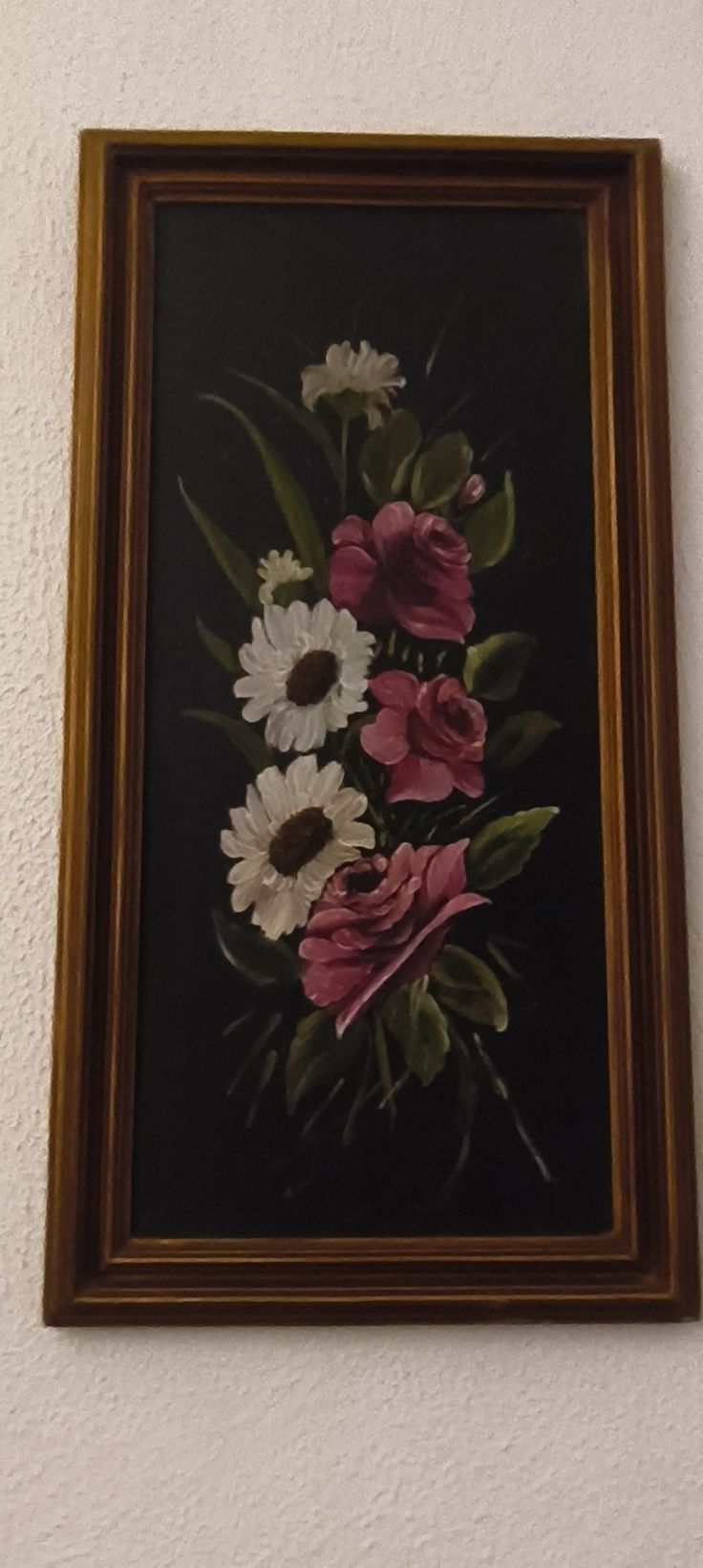 Quadro de flores pintado
