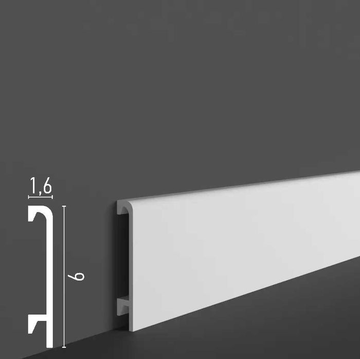 Плінтус з надміцного дюрополімеру! Молдинг! Величезний вибір!