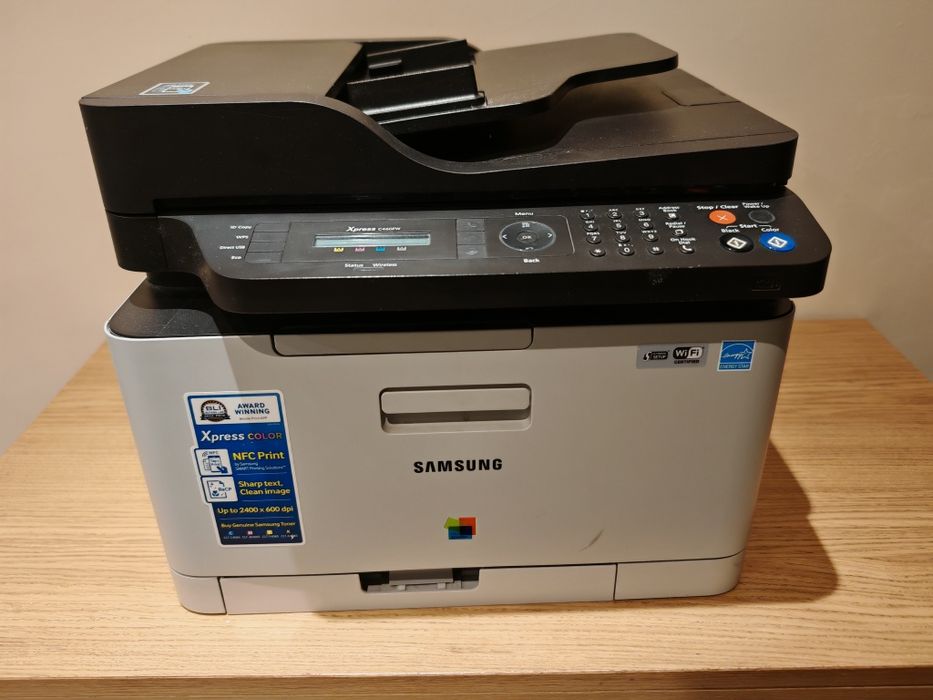 Laserowa kolorowa Samsung C460FW skaner wifi ADF + nowy toner 1408 str