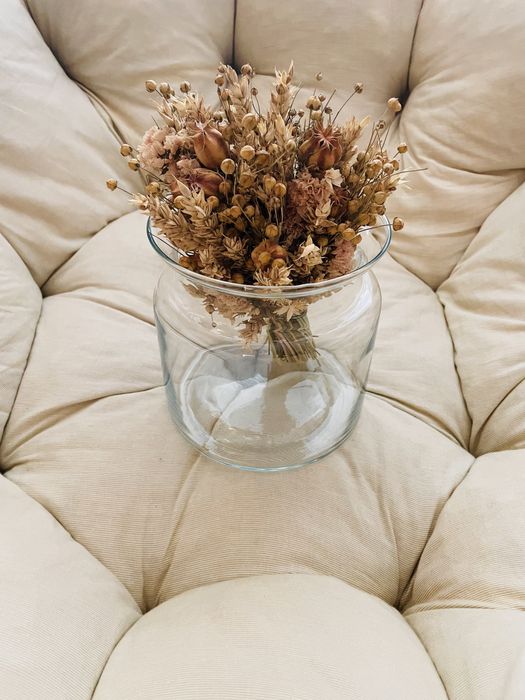 Wazon duży szklany 15x15 cm