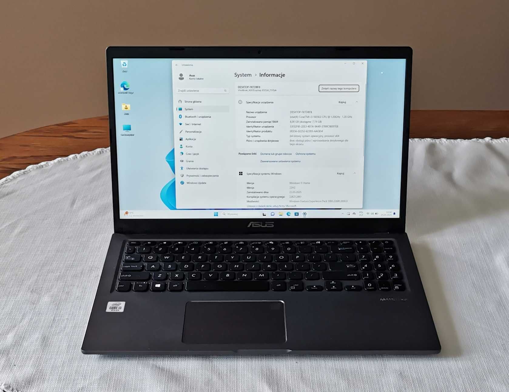 Okazja Laptop ASUS VIVOBOOK 15 F515J F515JA i3-1005G1 8GB 128 Win11
