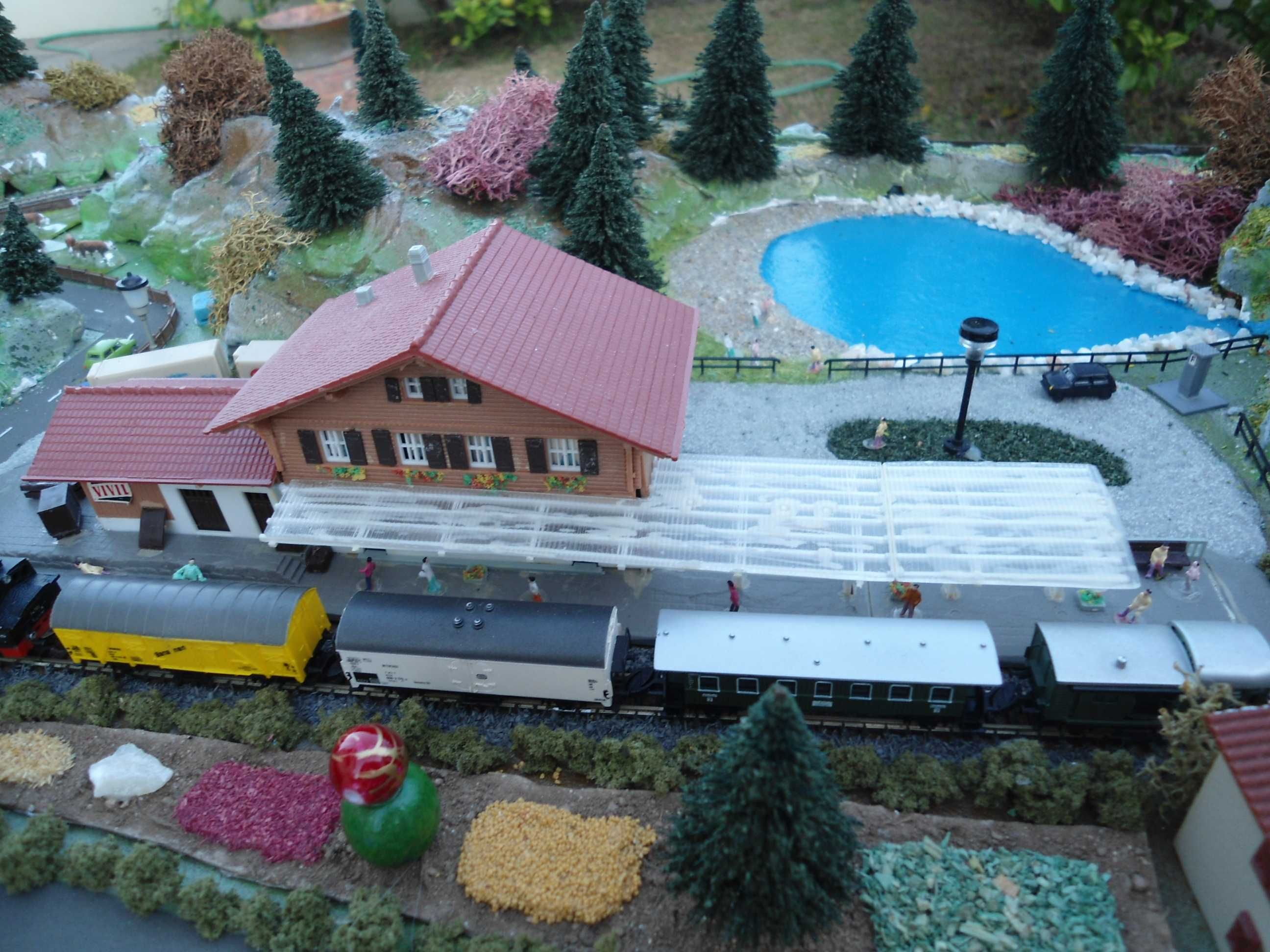 1:220 Maqueta completa escala Z Comboio miniatura