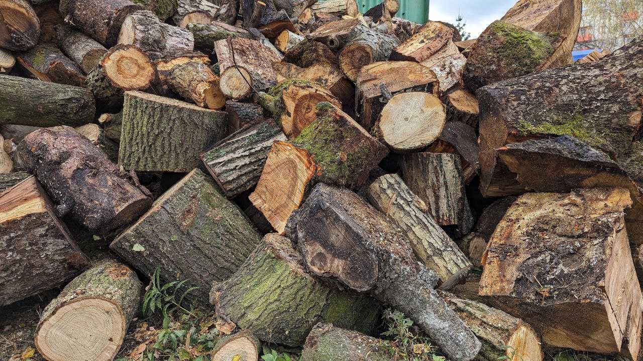 Drewno opałowe cięte w kawałkach