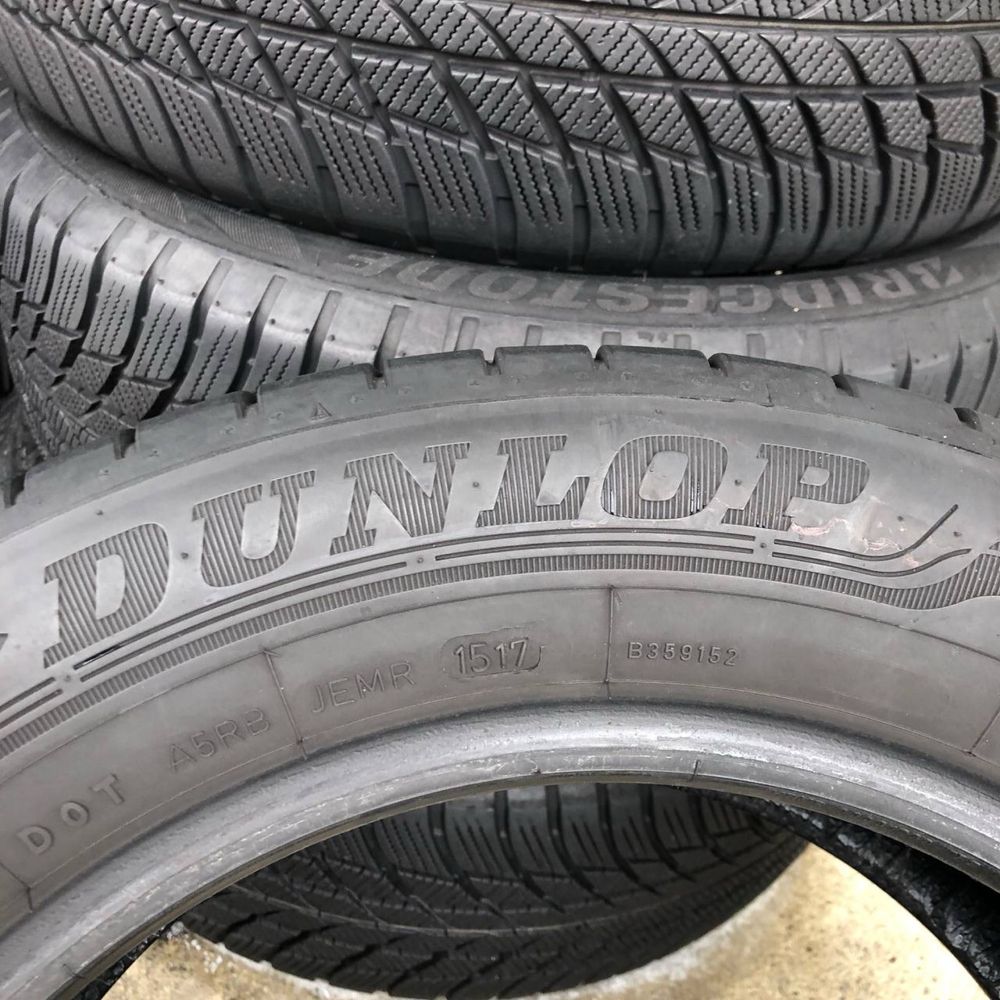 Шини 195/60 r15 Dunlop Літо 4шт 2017р (586)