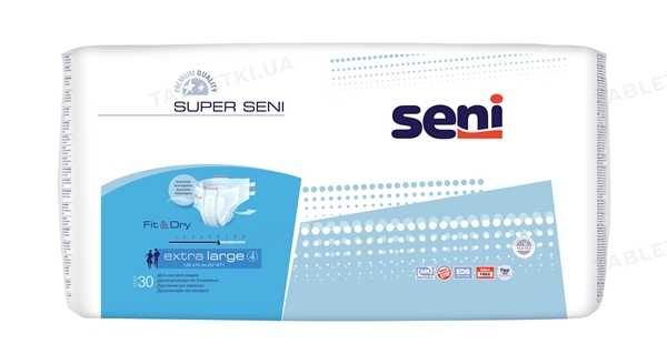 Памперсы Super Seni Extra Large 4  6 капелек  130-170 см (30 шт в уп)
