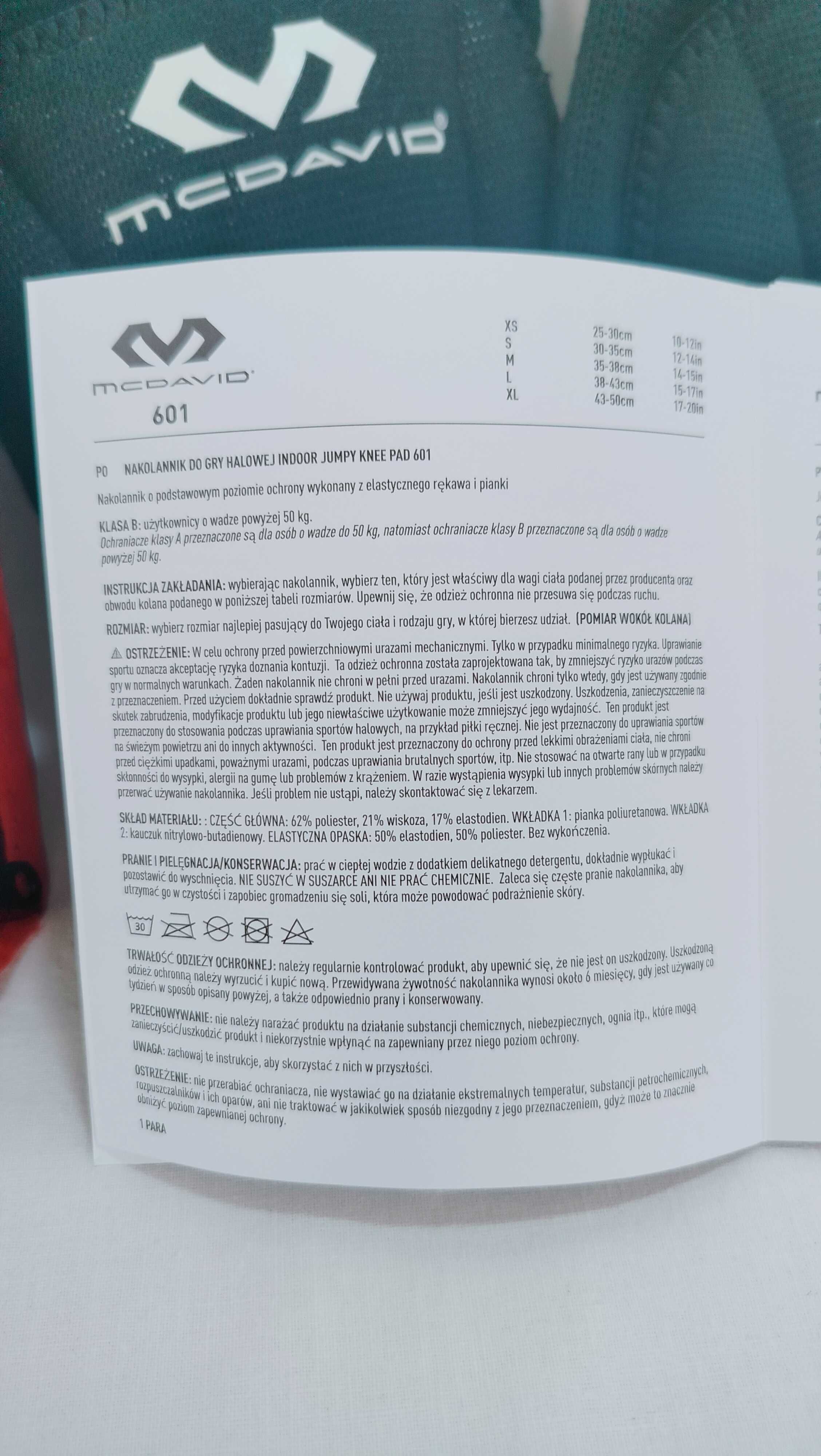 Ochraniacze na kolana McDavid 601 "S"