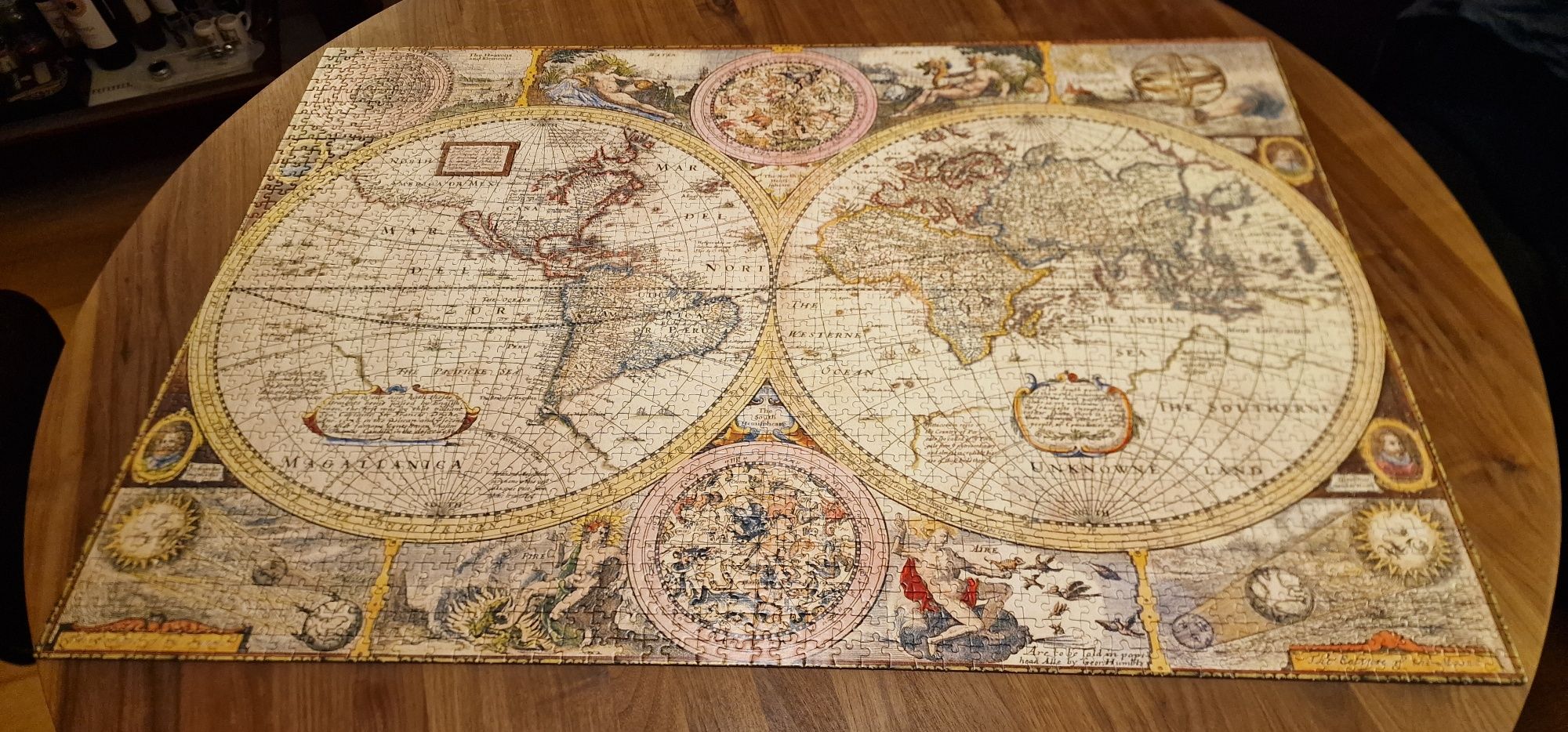Puzzle 2000 peças Mapa Mundo Antigo