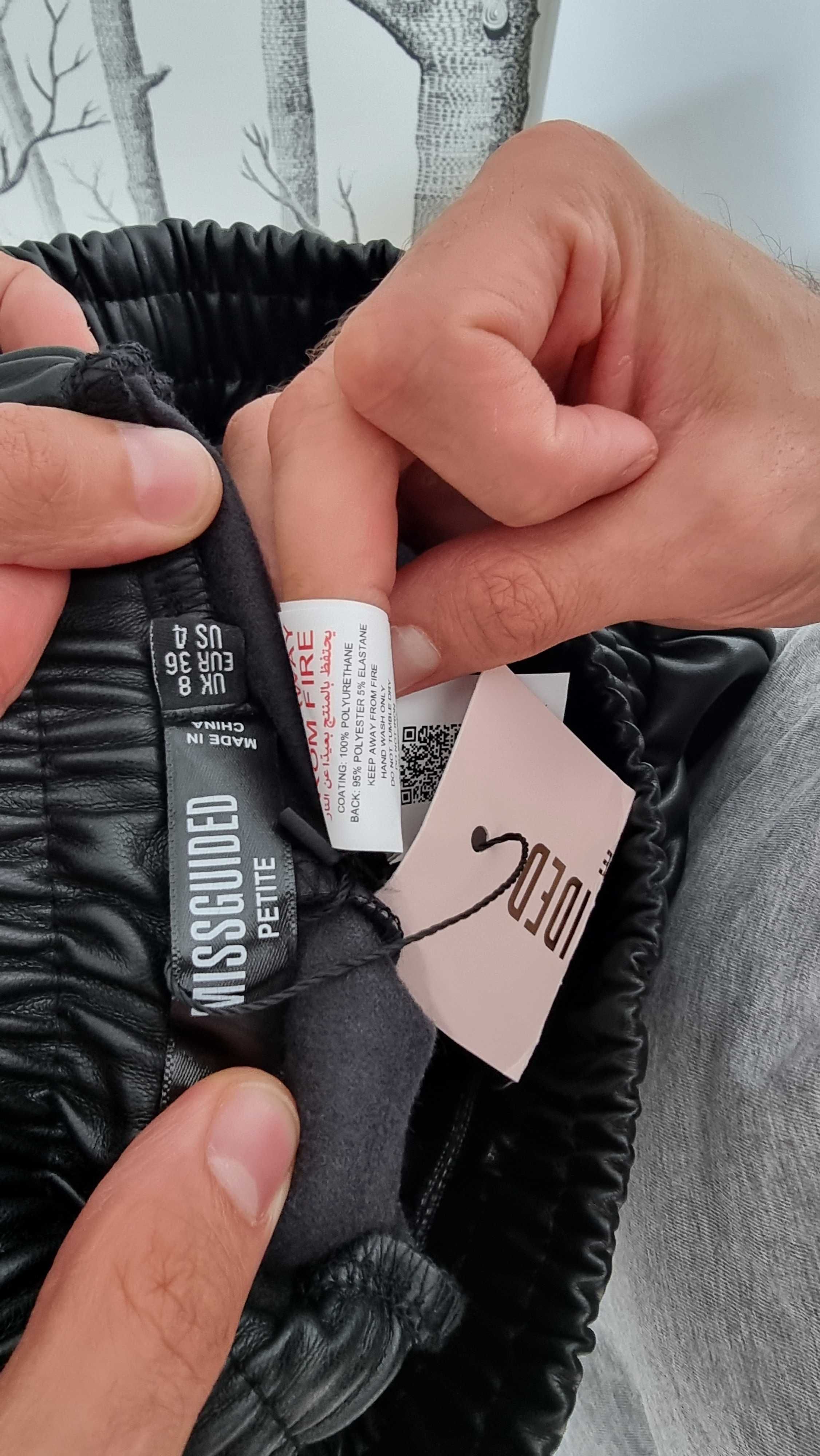 Joggery damskie skórzane roz. S