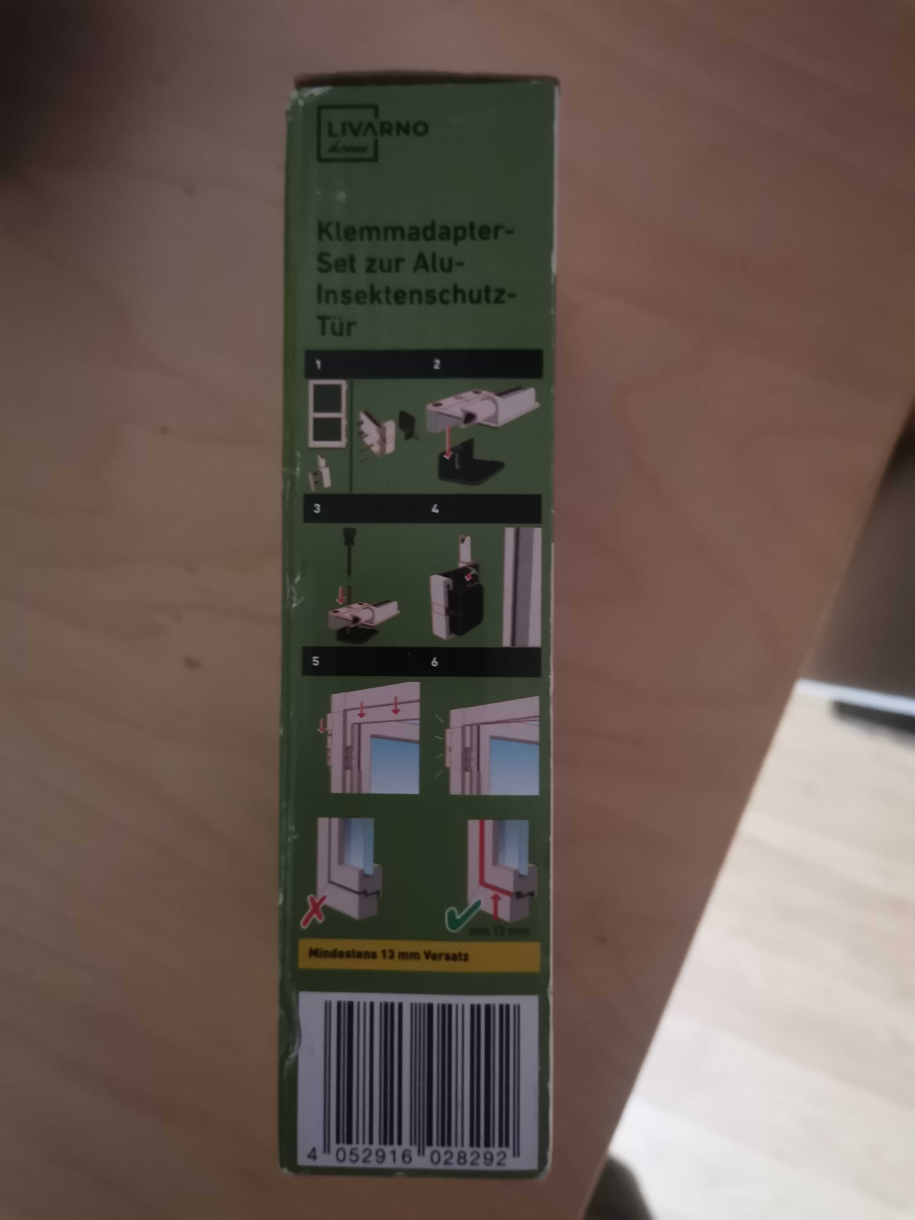 LIVARNO Zestaw złączek zaciskowych do aluminiowej moskitiery drzwiowej