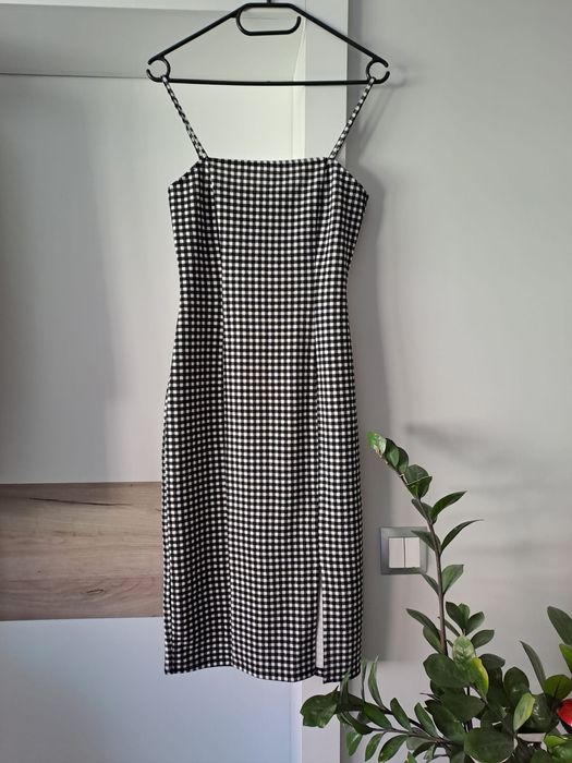 Ołówkowa sukienka w pepitkę H&M S