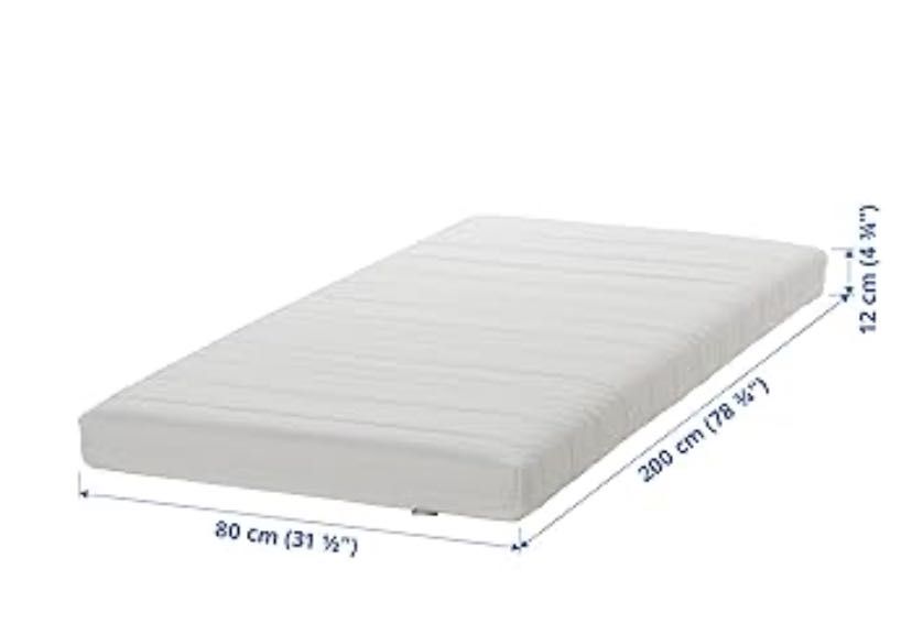 2 colchões de espuma de solteiro modelo ÅSVANG (Ikea) - Pouco usados