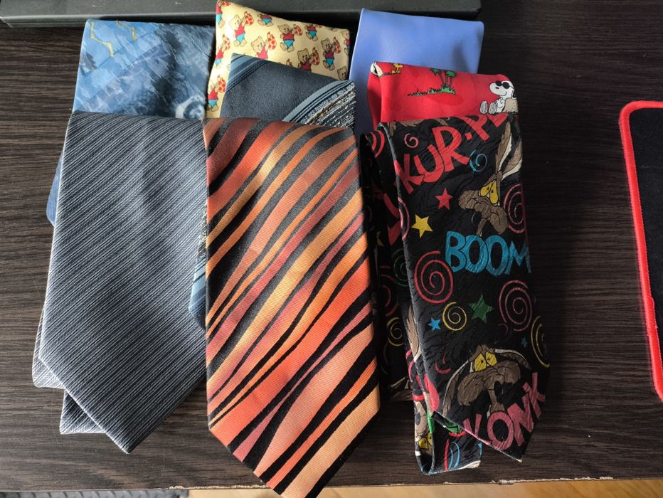 Krawaty męskie, 8 sztuk
