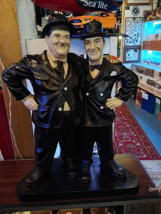 Figura Decorativa Vintage - Laurel & Hardy