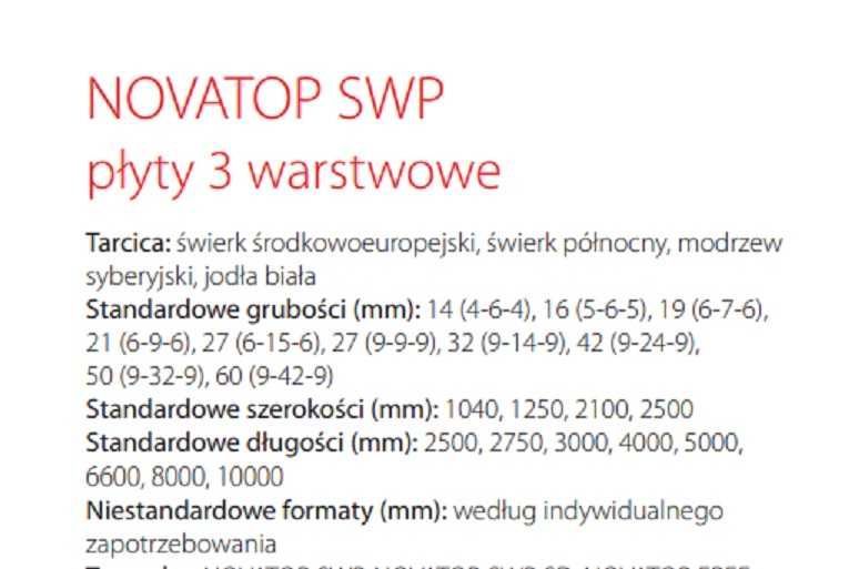 Płyta 3-warstwowa Masywna 19x1250x5000mm