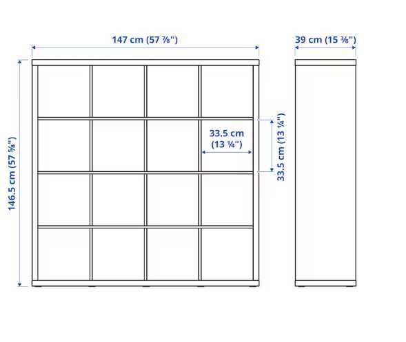 Biurko Ikea Malm w kolorze Czerny brąz i Regał Ikea Kallax półki 4x4