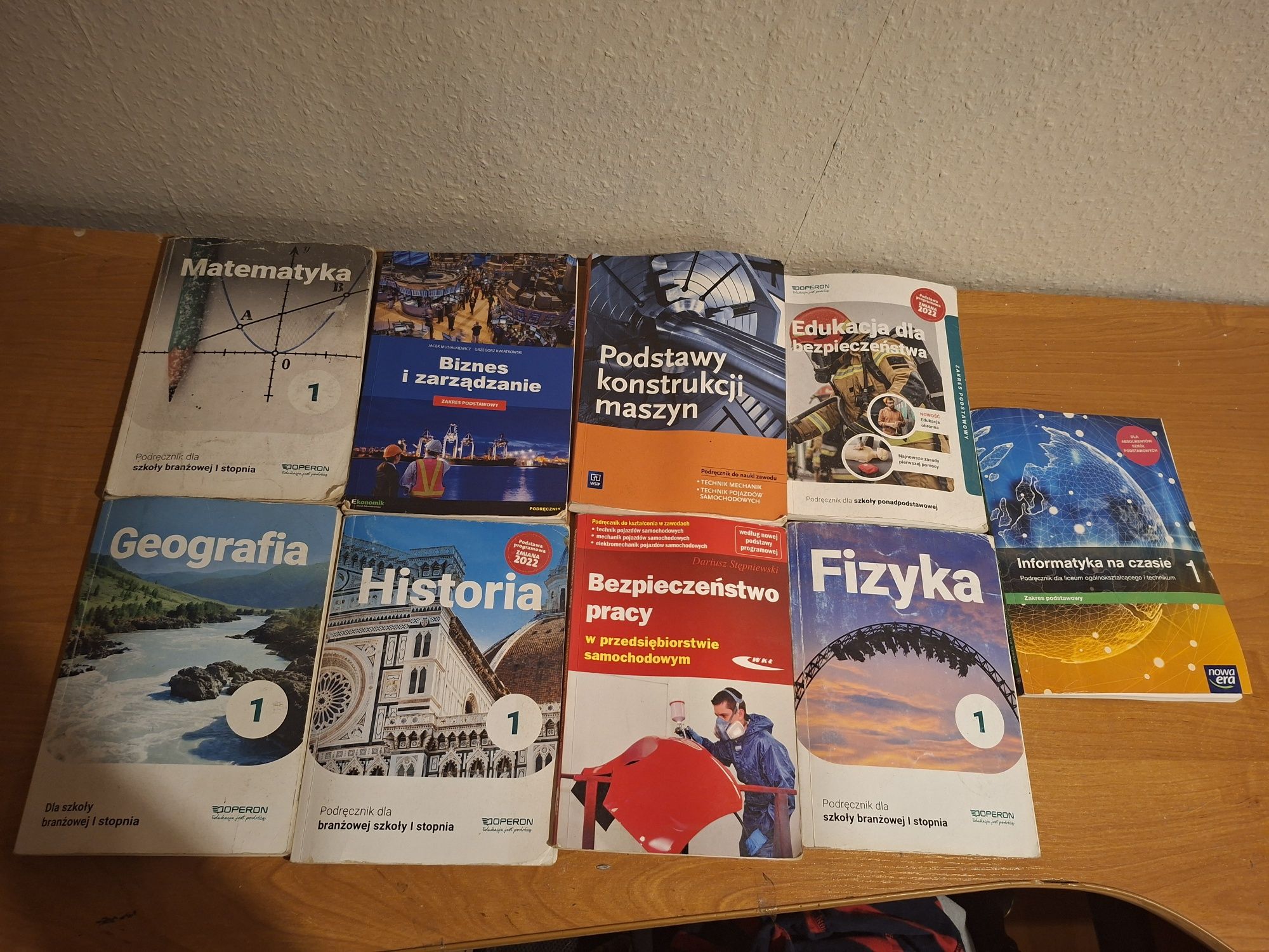 Książki do 1 klasy branżowej