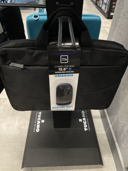 Сумка для ноутбука 16" Tucano Idea + bluetooth мишка, - 31%