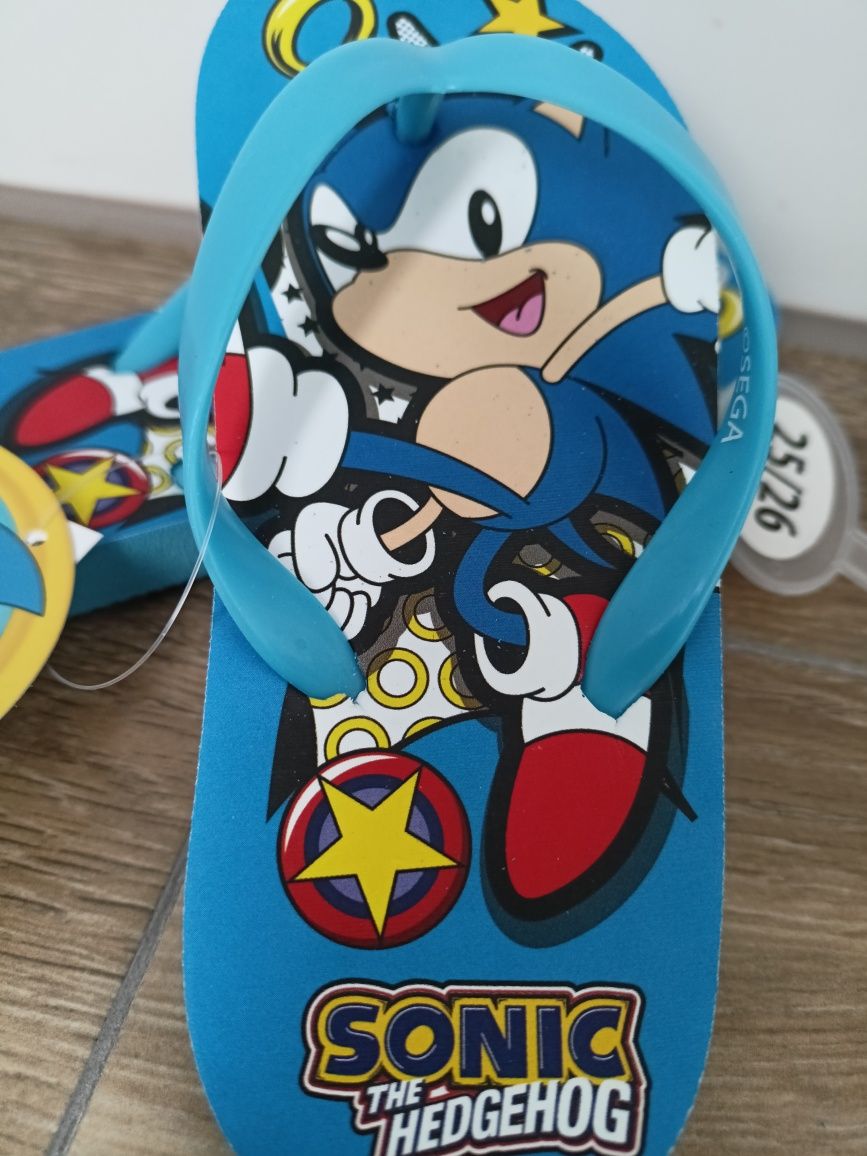 Nowe klapki, japonki Sonic rozm 25-26