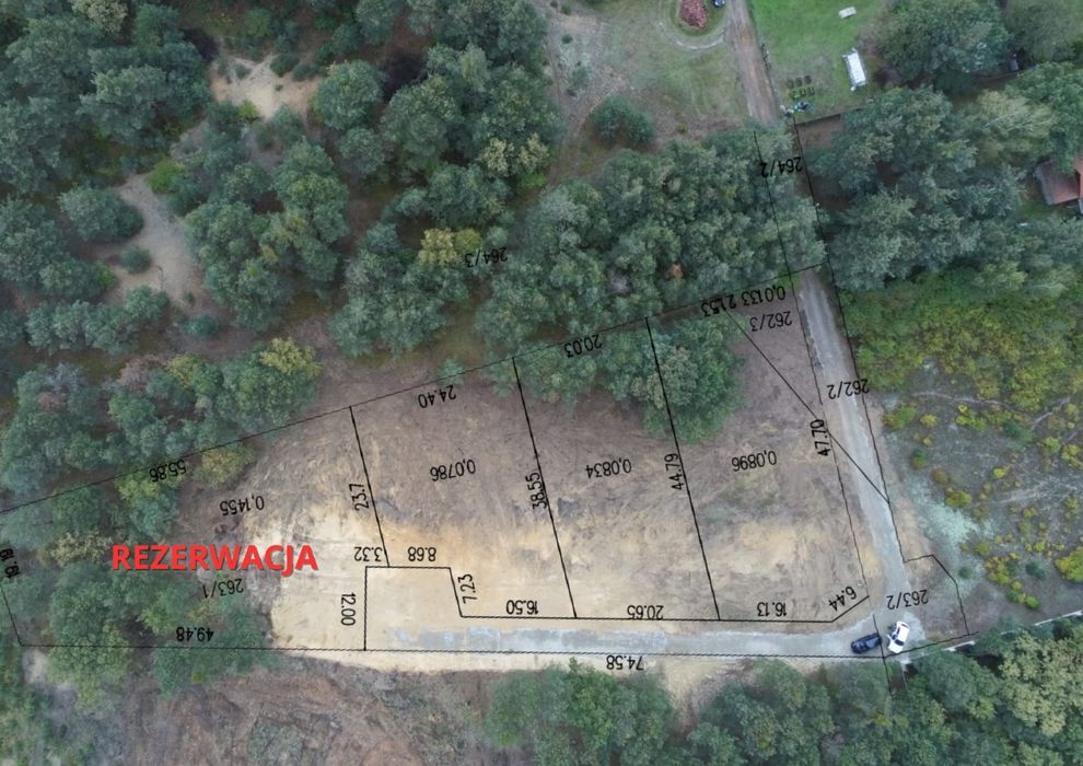 Piękne dzialki  Mielec otoczone lasem